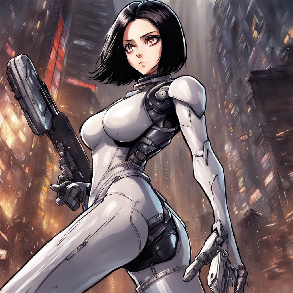 Alita Battle Angel: Anime Sci-Fi Key Visual