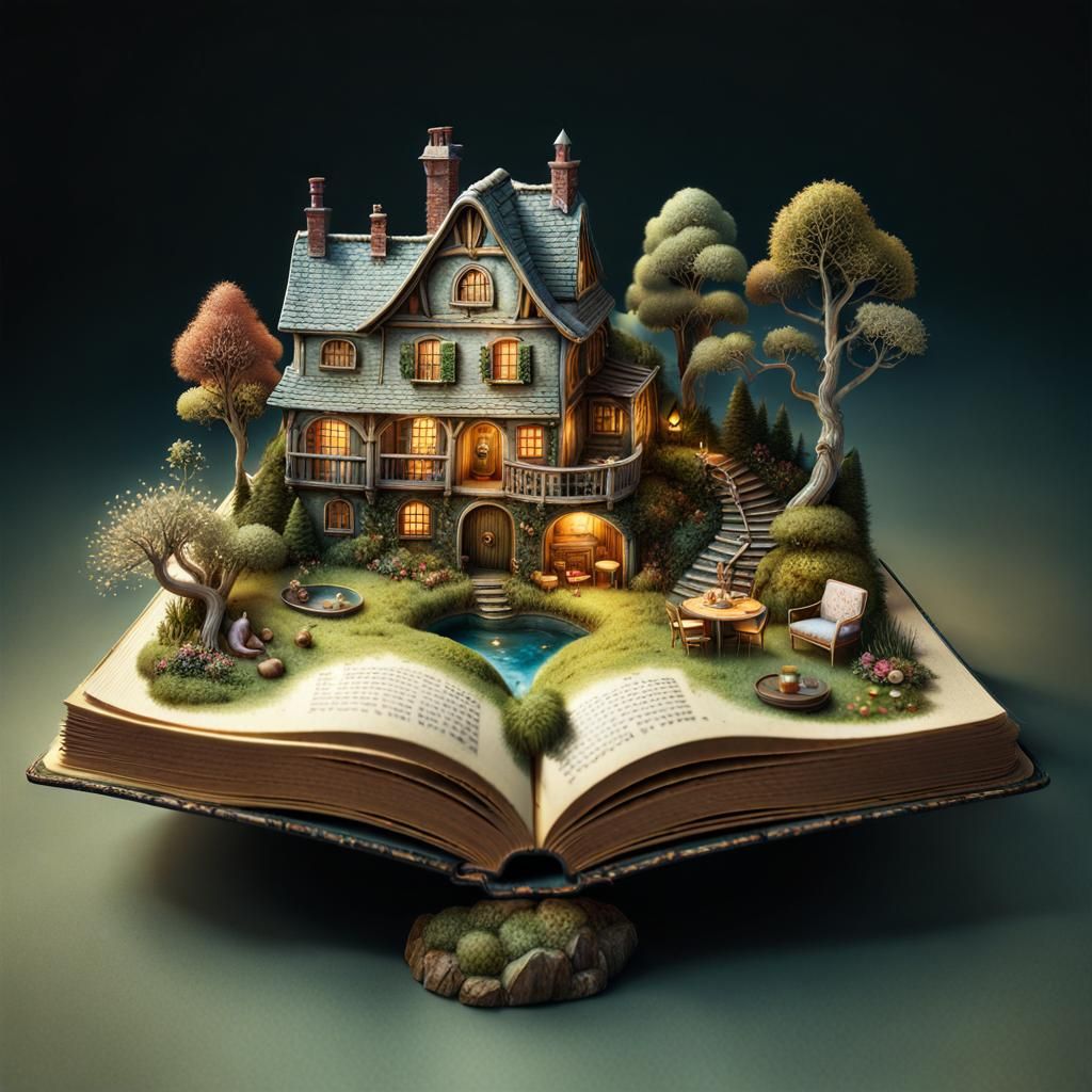 Miniature World Emerges from Storybook Pages