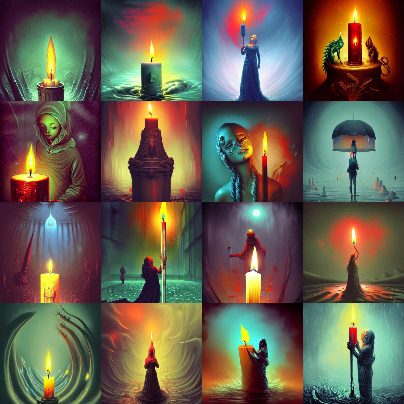 Pop Art Candle in the Wind Illustration