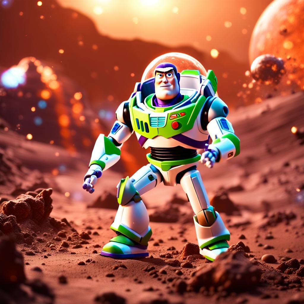 Buzz Lightyear Epic Battle on Mars in 16k
