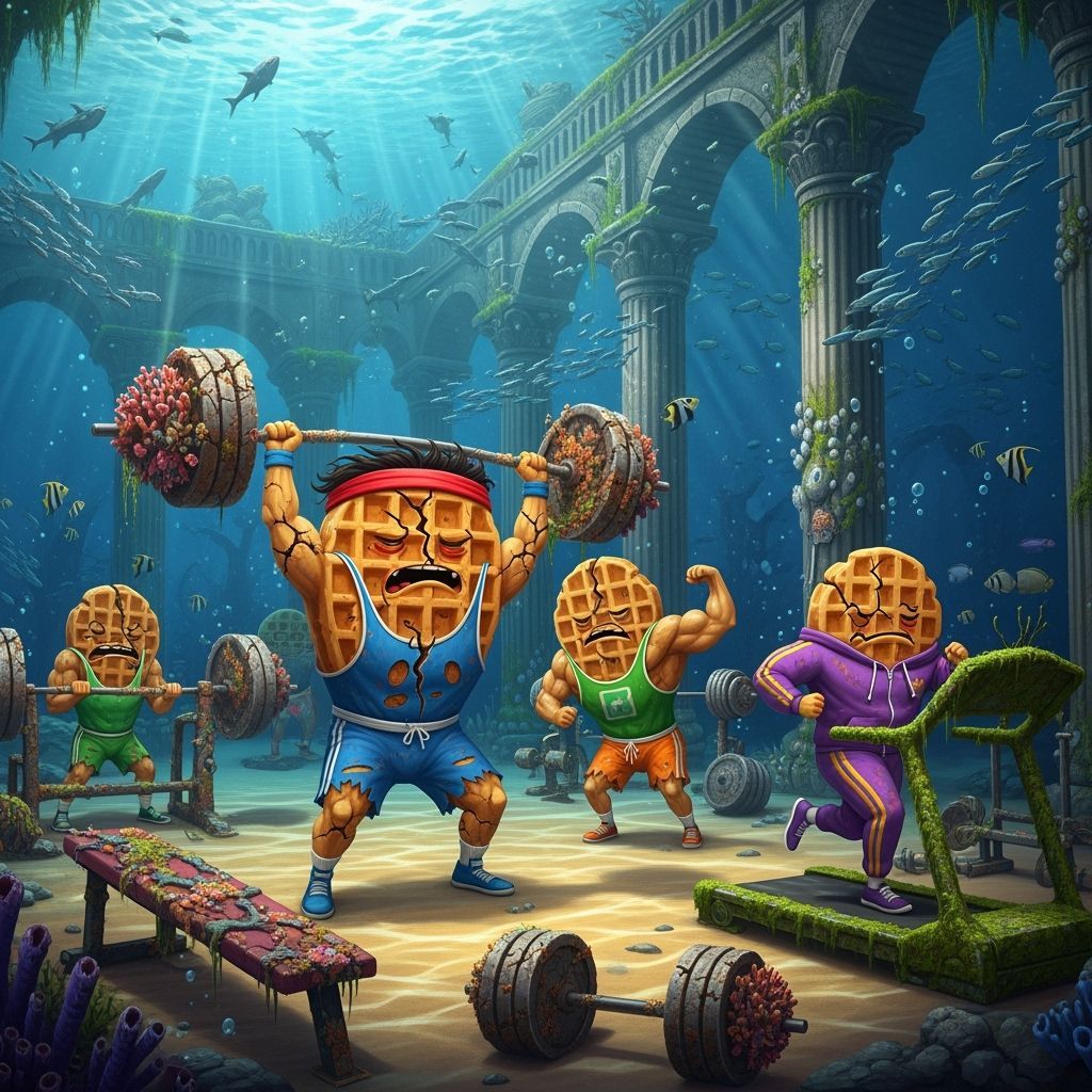 Cracked Waffles Weightlifting in Atlantis Gym