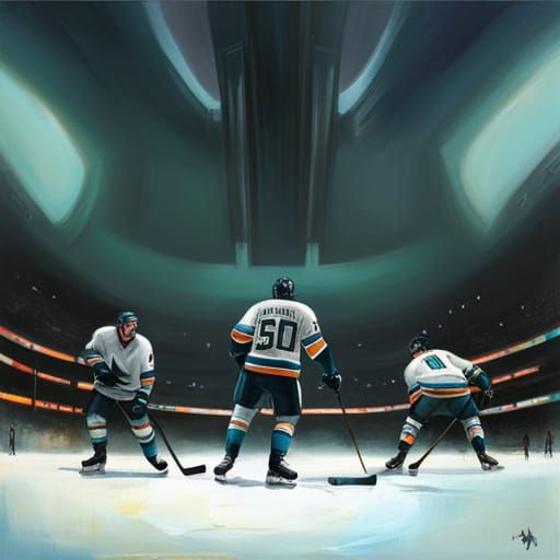 San Jose Sharks Fight on Destroyed Ice Rink