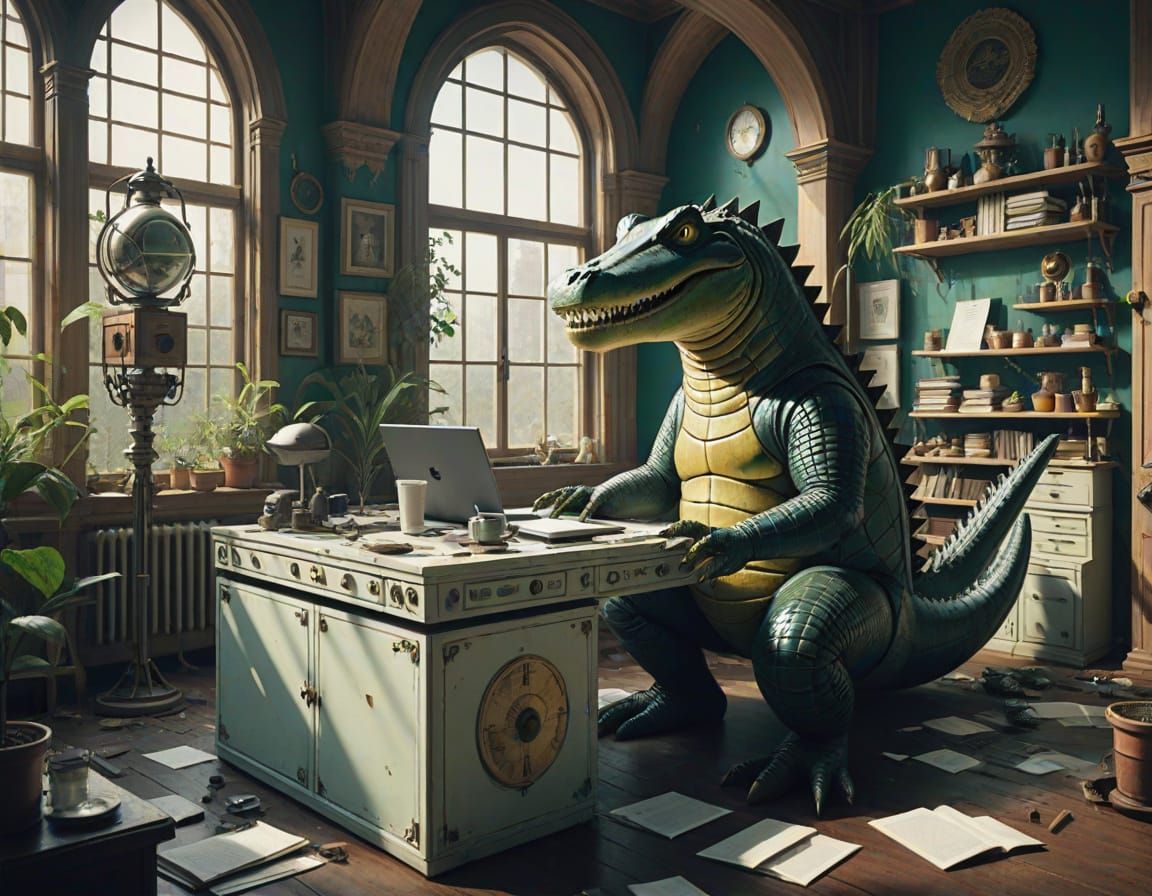 Psychedelic Gods Mocking in a Cybernetic Landscape