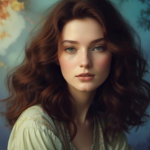 AI Generated Brunette