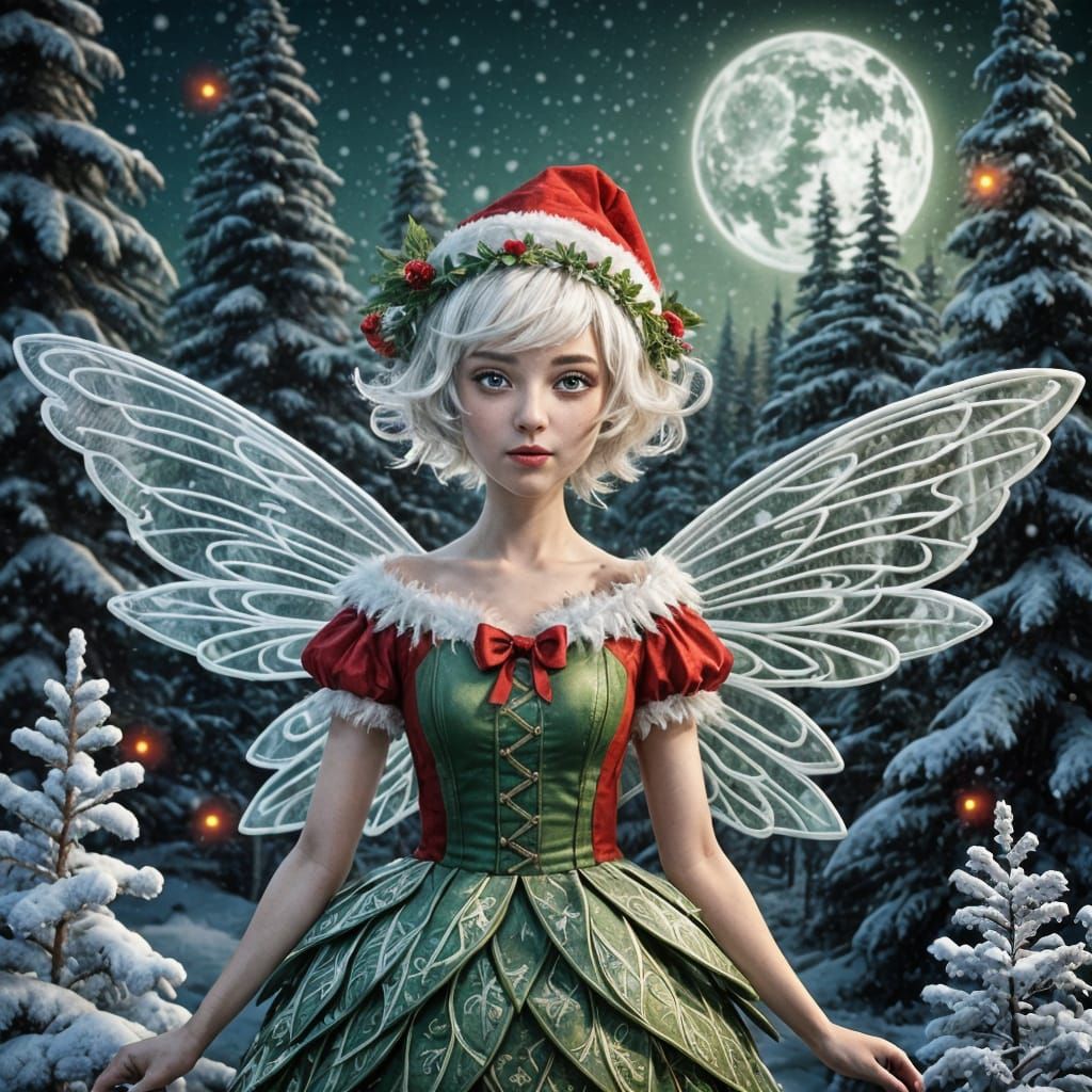 Magical Christmas Woodland Sprite
