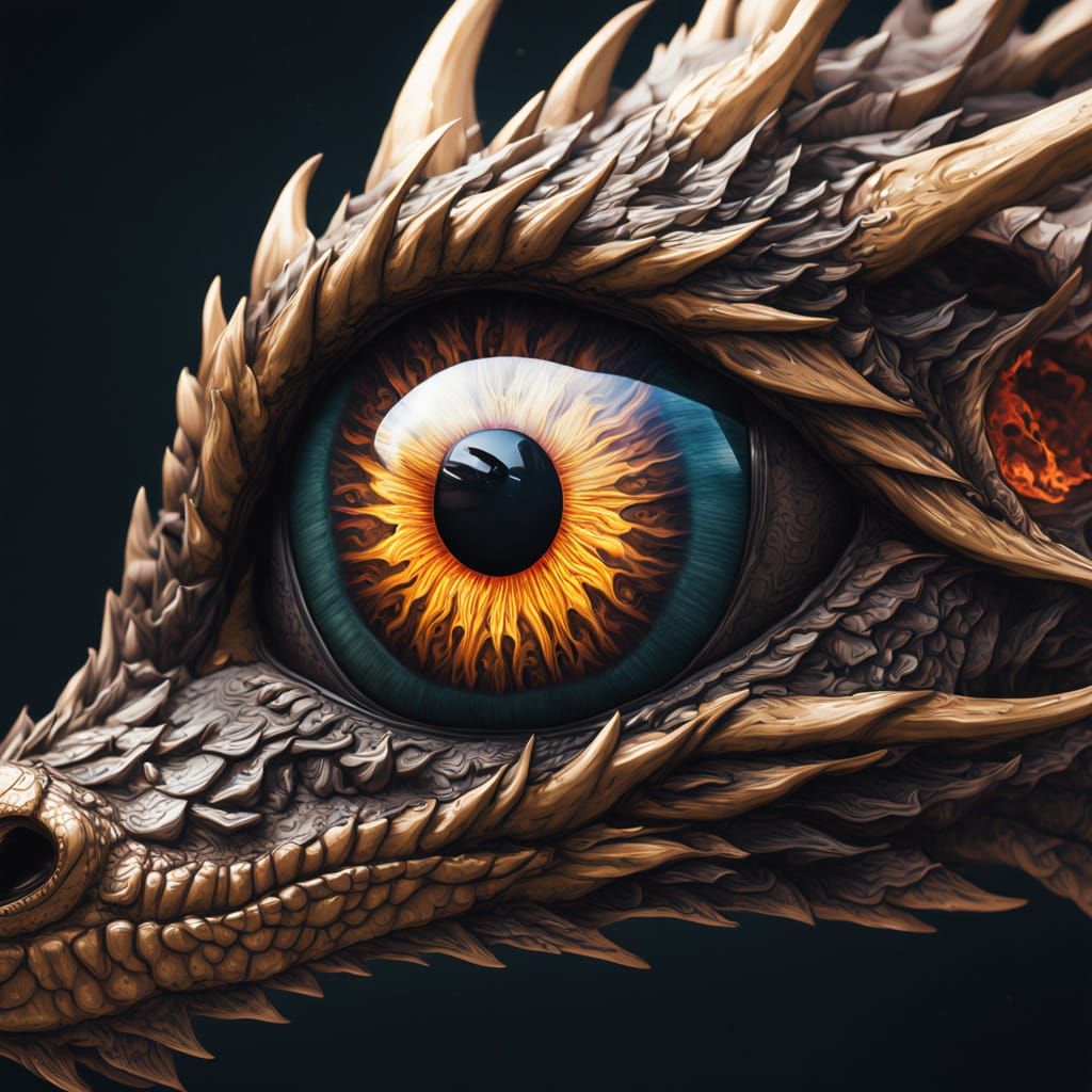 Macro van een drakenoog 1