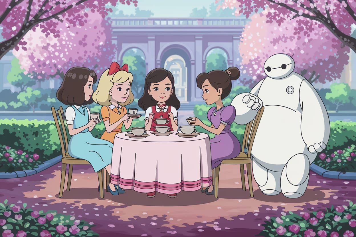 Pixar Heroines' Tea Party in San Fransokyo
