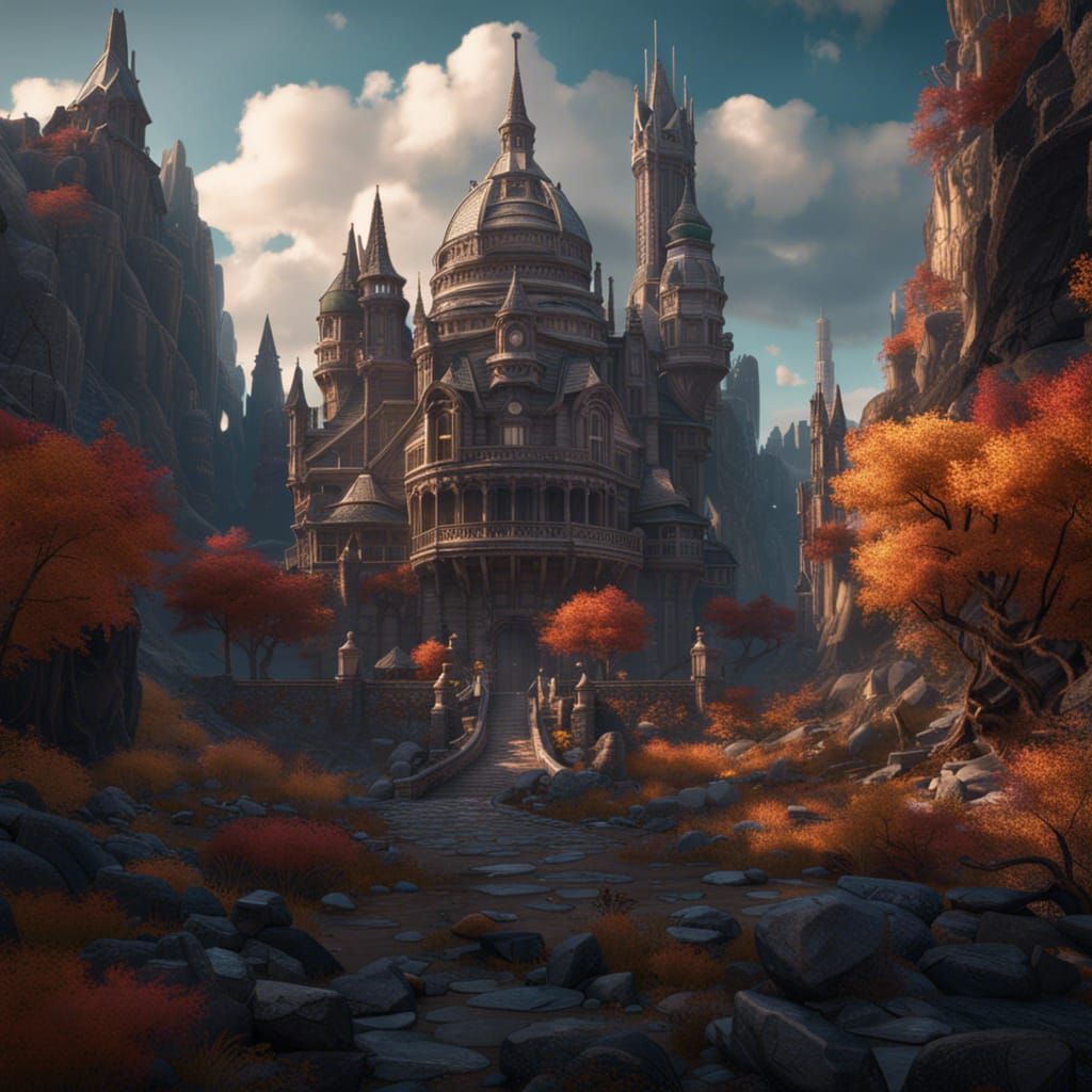 Fantastical USA Matte Painting in Deep Color