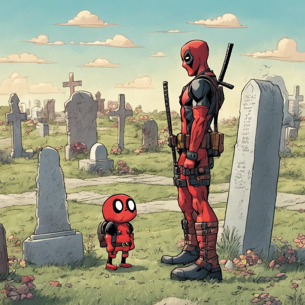 Deadpool Mourns Spongebob: Unexpected Grave Scene