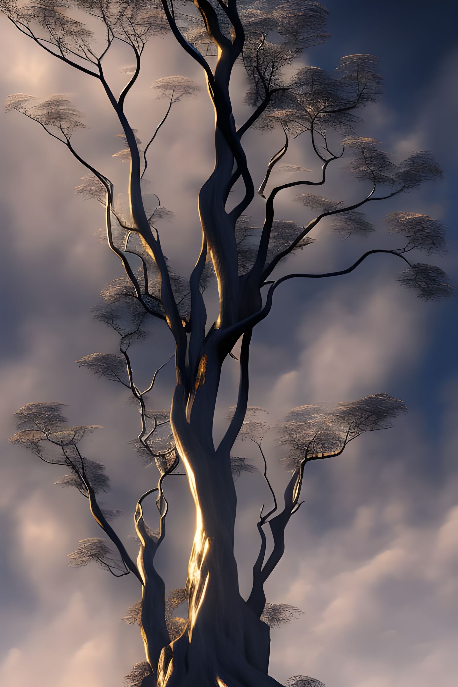 Surreal Rock Singer: Hyperdetailed Abstract Dreamscape