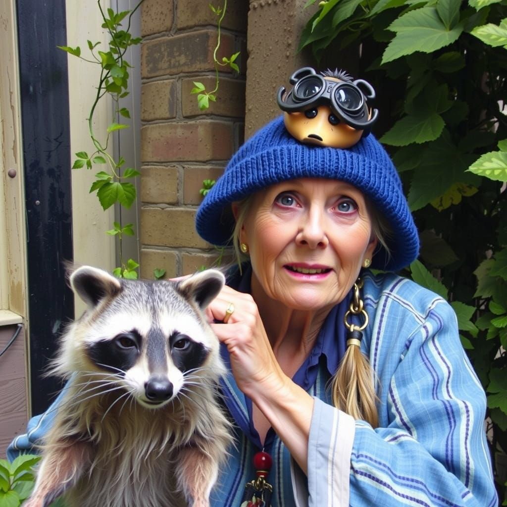 Her and the raccoon 2