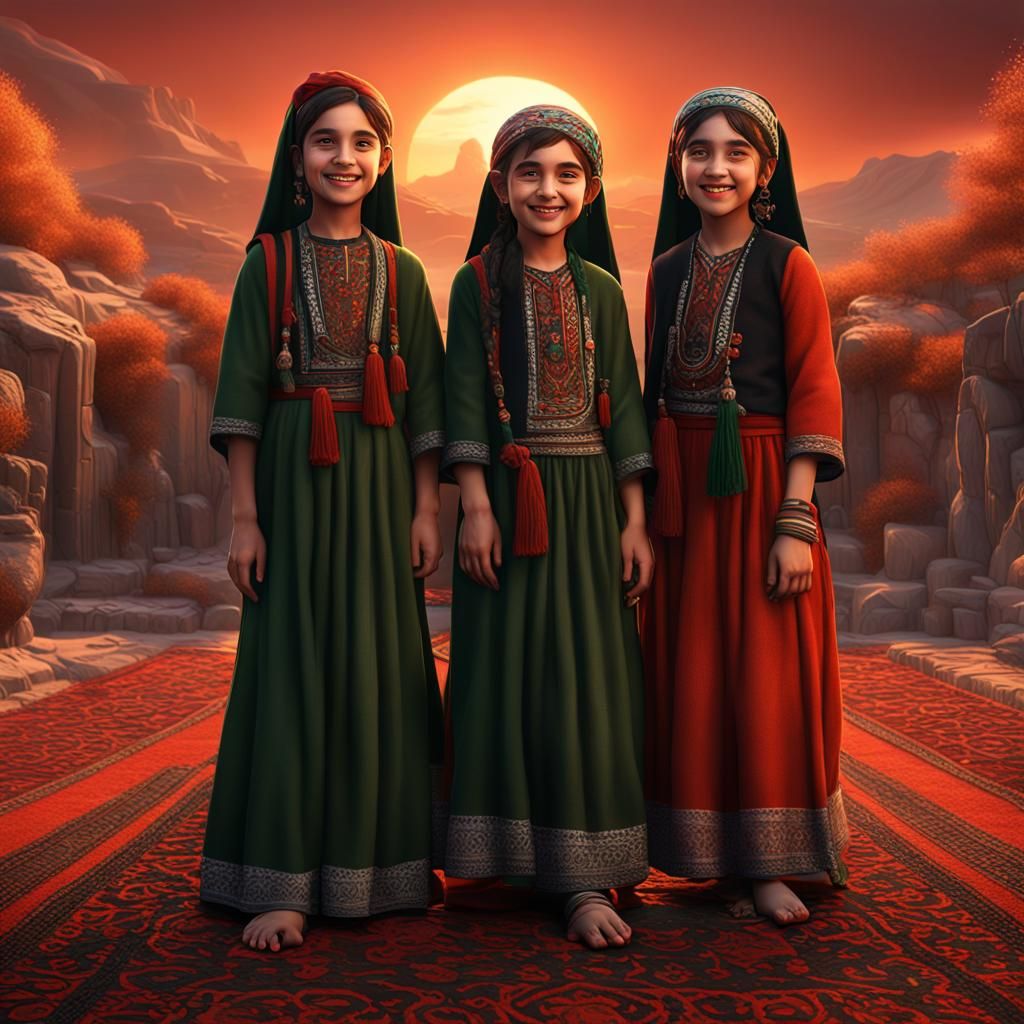 3 Pashtun girl