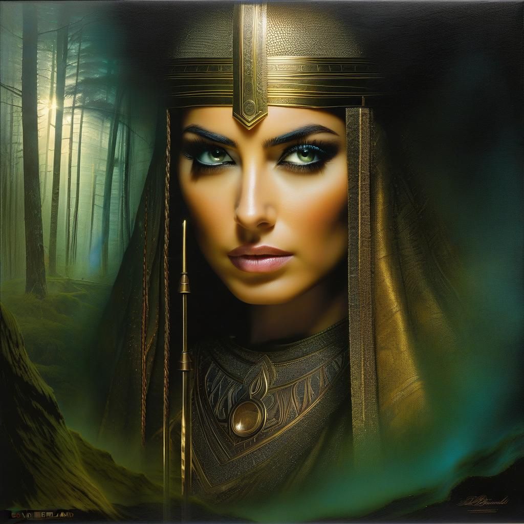 Double Exposure: Sorrow and Nature in Metallic Ink