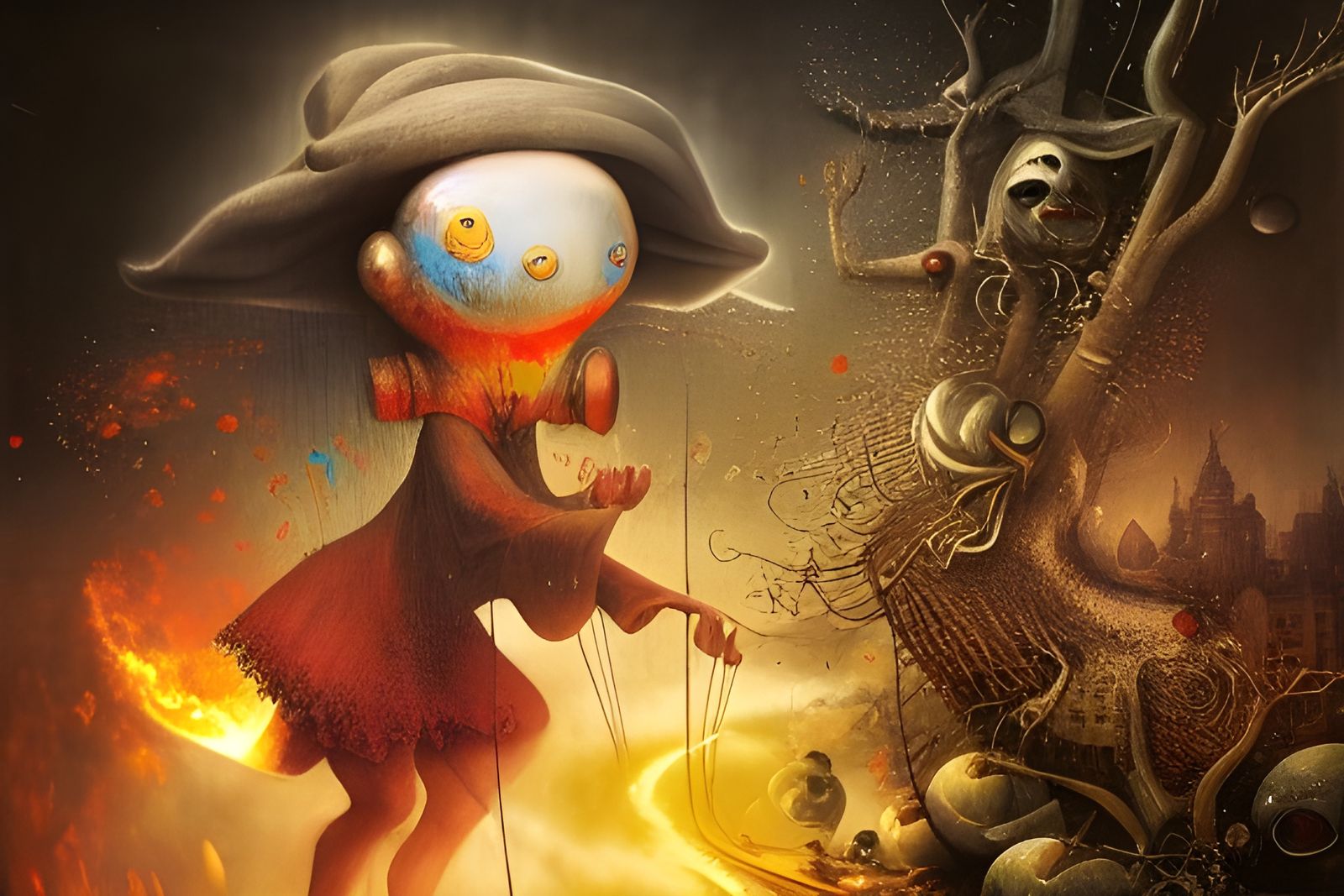 Grotesque Boom Boom Pow: Digital Illustration