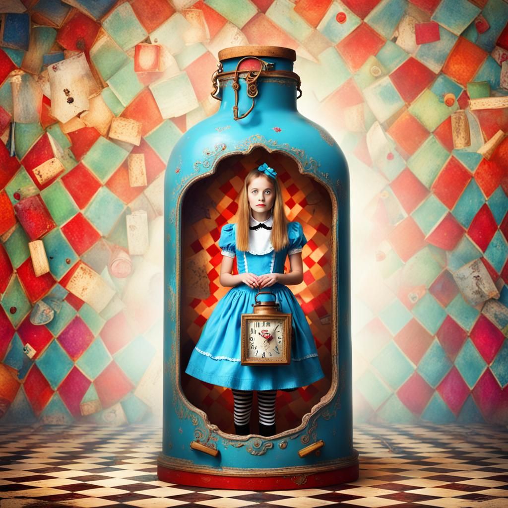Alice in Wonderland stuck inside