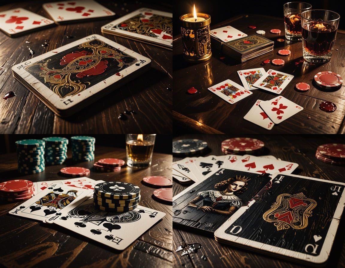 Aces and Eights, the Deadman's Hand. The cards shown are the Ace of Spades, Ace of Clubs, 8 of Spades, 8 of Clubs, and t...