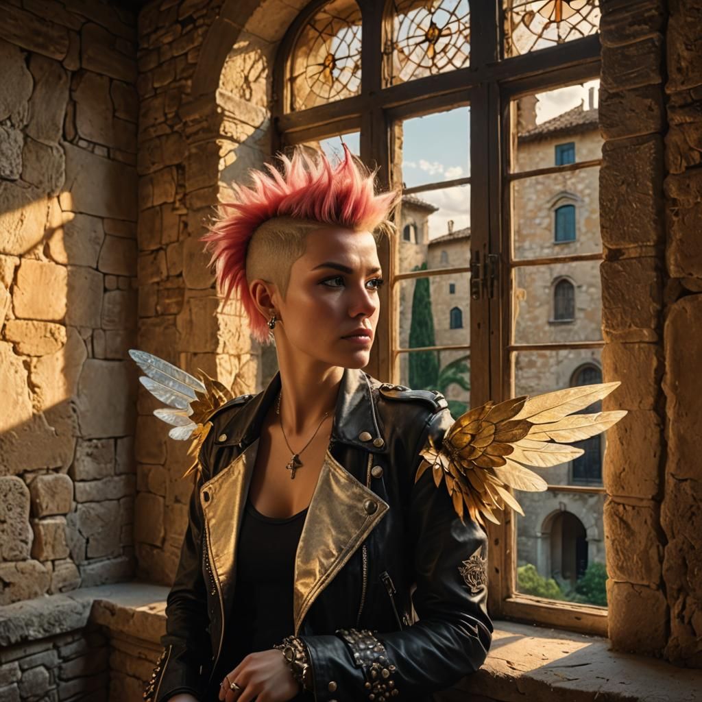 Punk Rocker Fairy in a Tuscan Villa