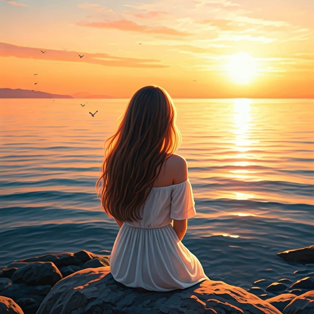 Ethereal Water's Edge Scene in Soft Focus