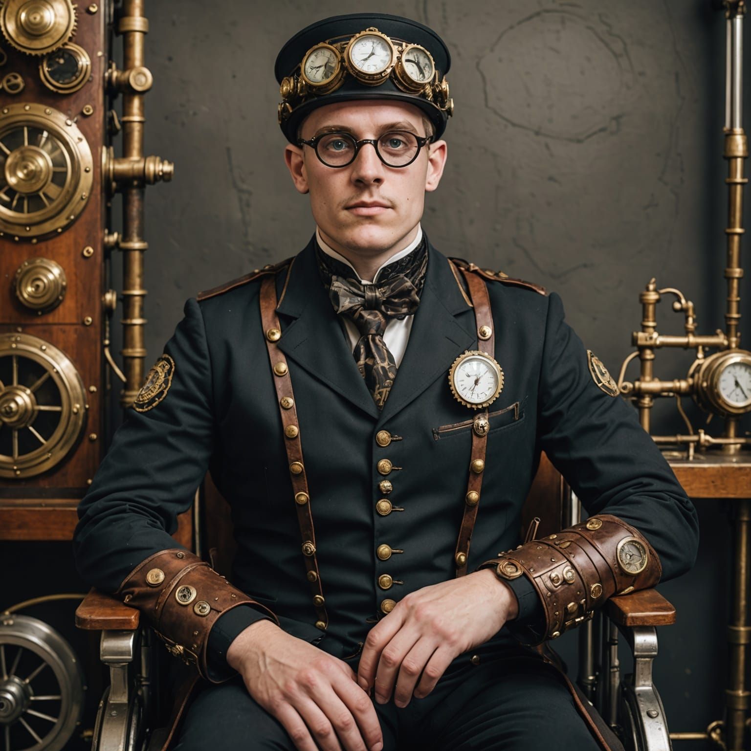Steampunk Swimmer with Disability