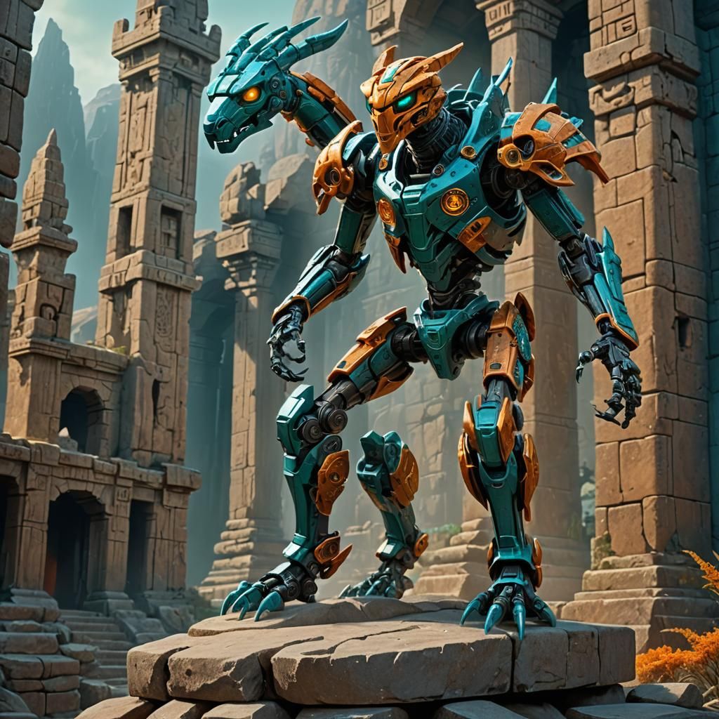 Bionicle Toski: Kangaroo Scorpion in Ruined Temple