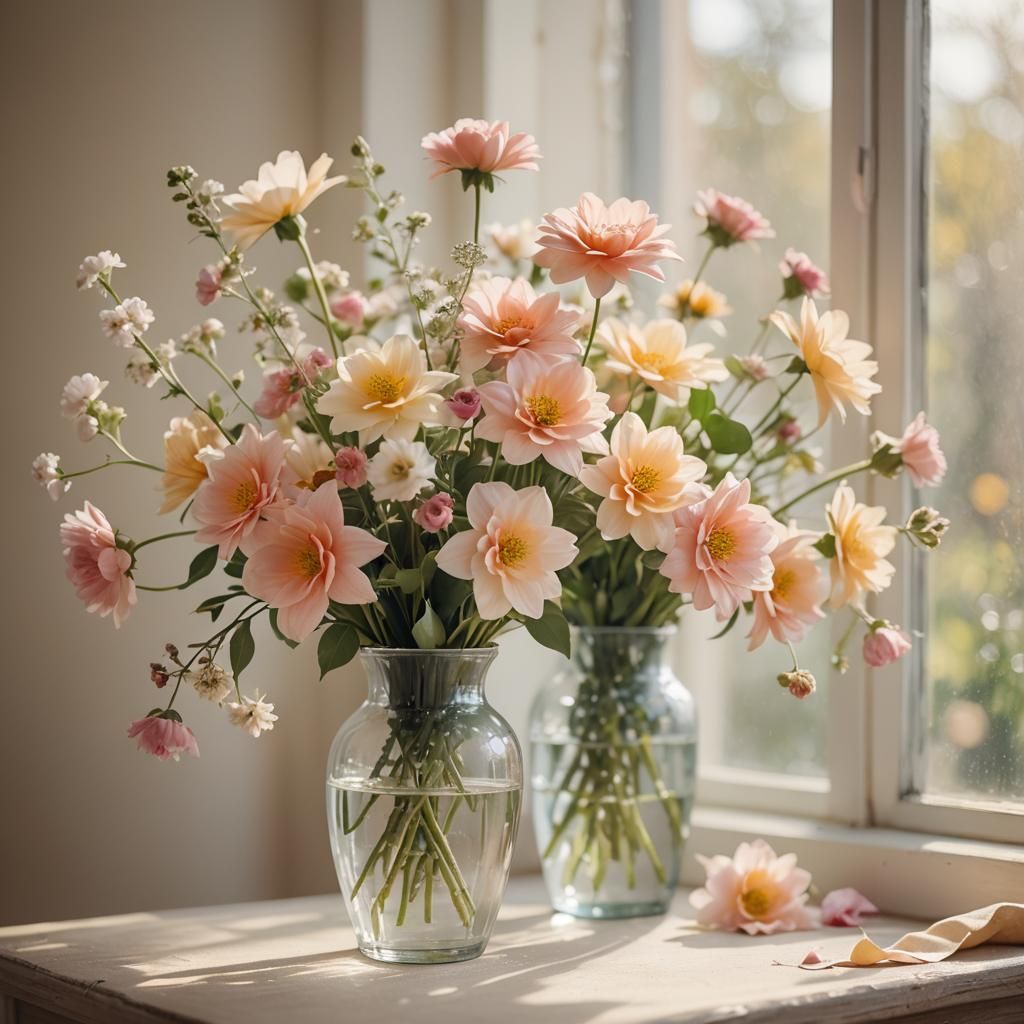 Floral Still Life in Sunlight: Soft Focus Photography