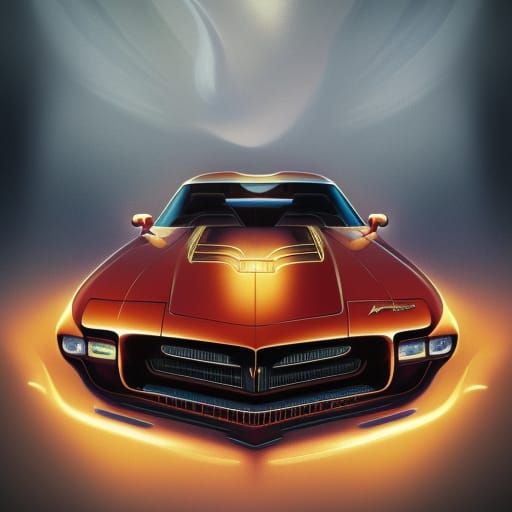 Detailed Pontiac Firebird Portrait in Artgerm Style
