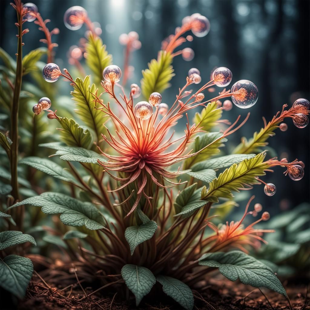 Magical Fairy Plant in Hyperrealistic Style