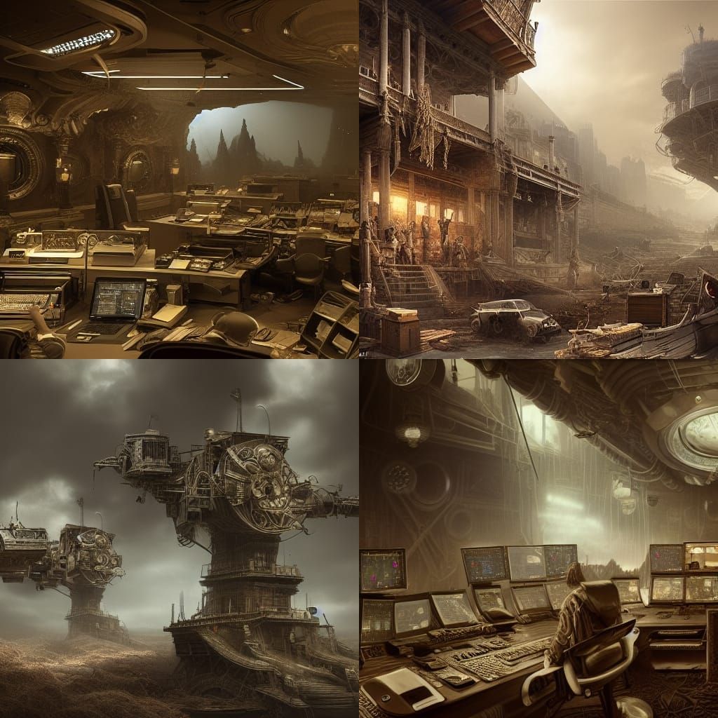 Epic Dispatcher in Dramatic Digital Matte Painting