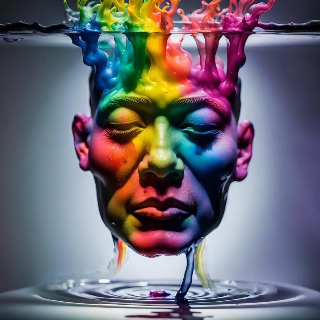 Rainbow Rainstreaks on Glass