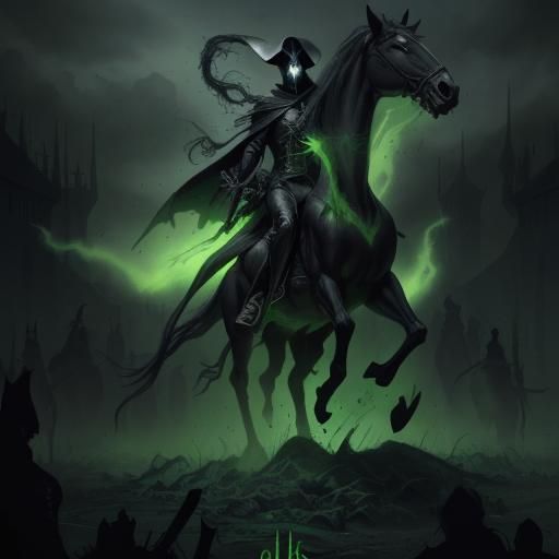 Sinister Green Horseman of Pestilence