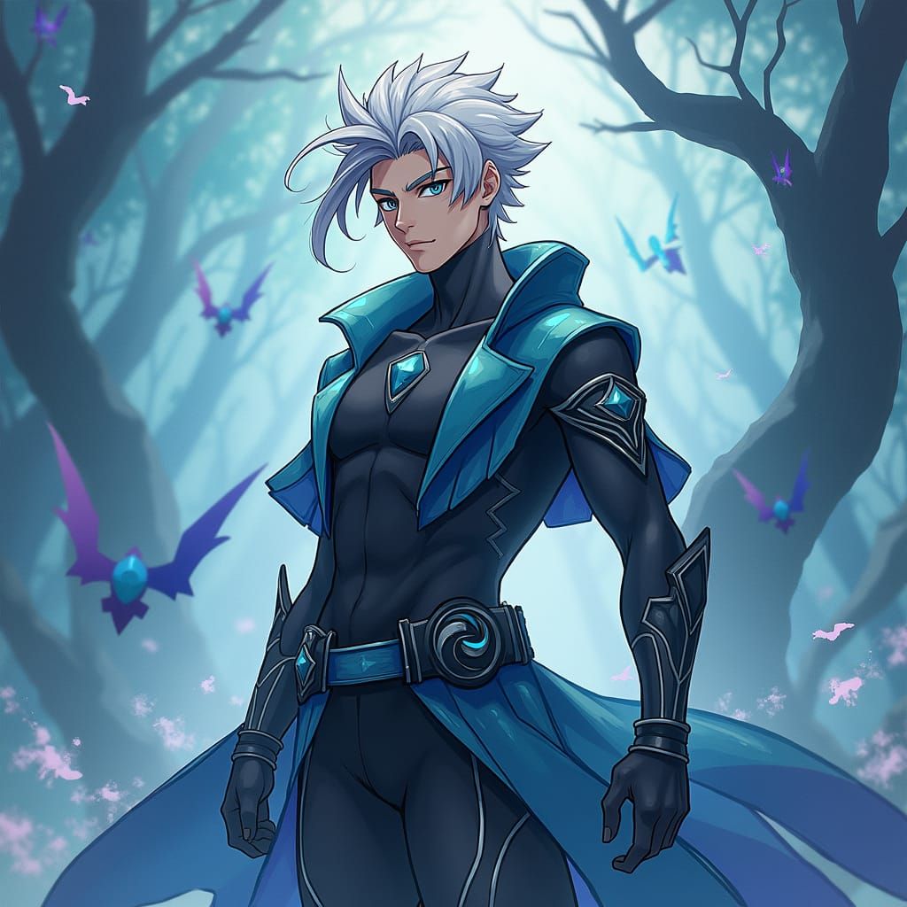 American Pokemon Trainer in Ken Sugimori Style