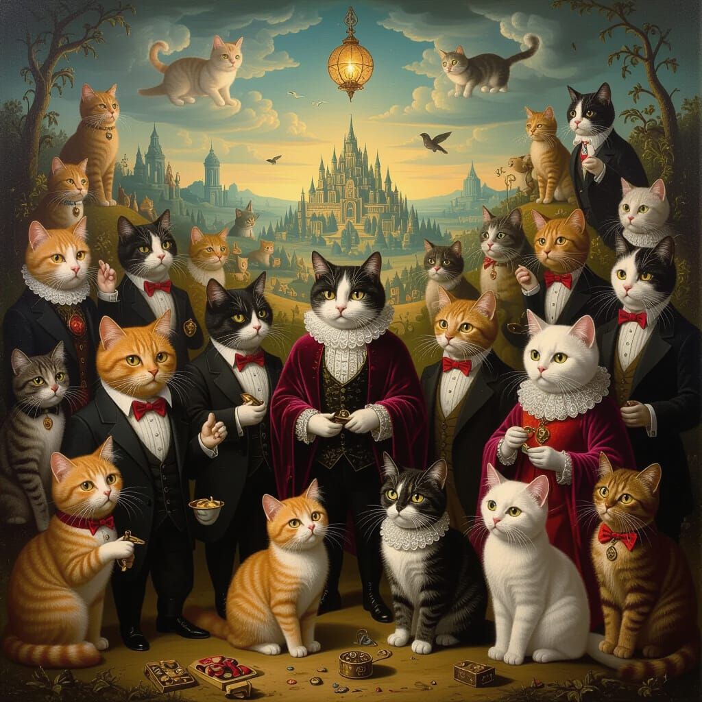 Practical cats, dramatical cats
Pragmatical cats, fanatical ...