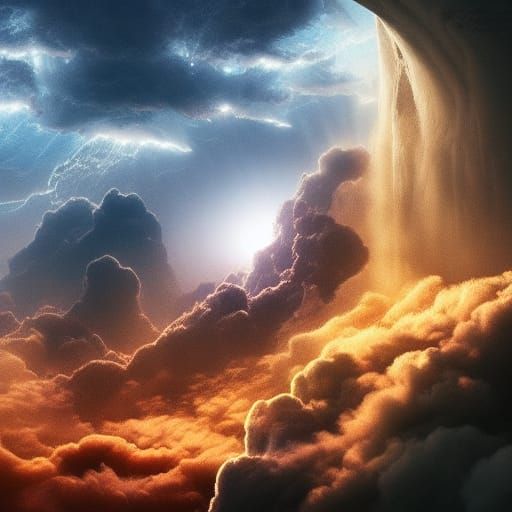 Epic Digital Painting of God's Fingerprint