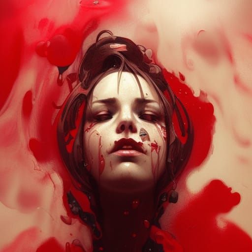 Horror Portrait in Hyperdetailed Style