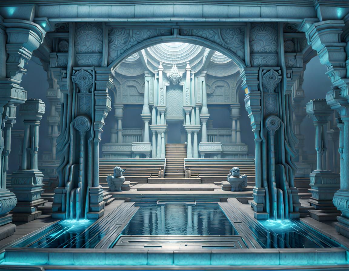 Purifying Waters, Temple Bath Poseida Atlantis