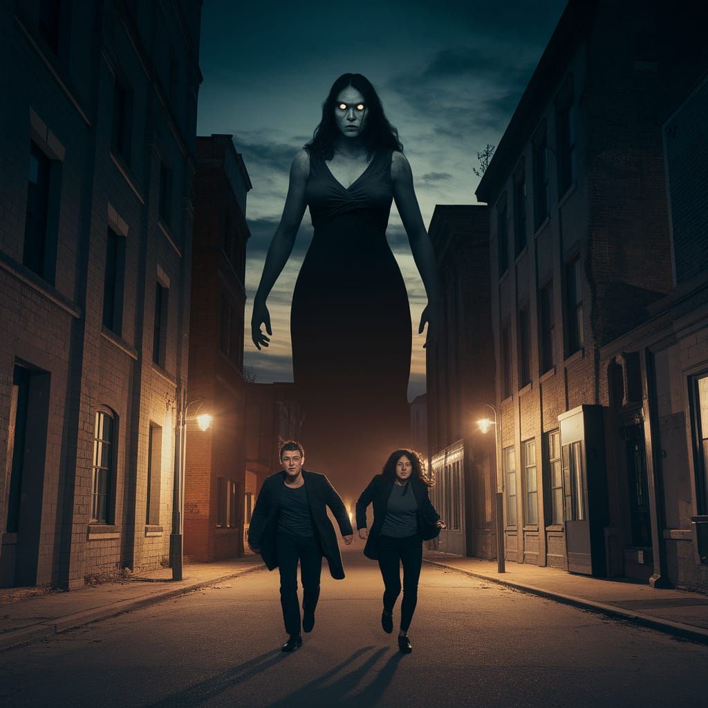 Eerie Giantess Emerges in City Photograph