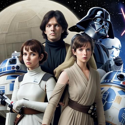 Minimalist Star Wars Abstract Design