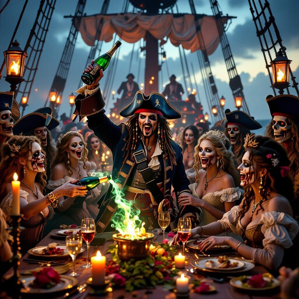 Cursed Pirates Prom Night Aboard the Black Pearl