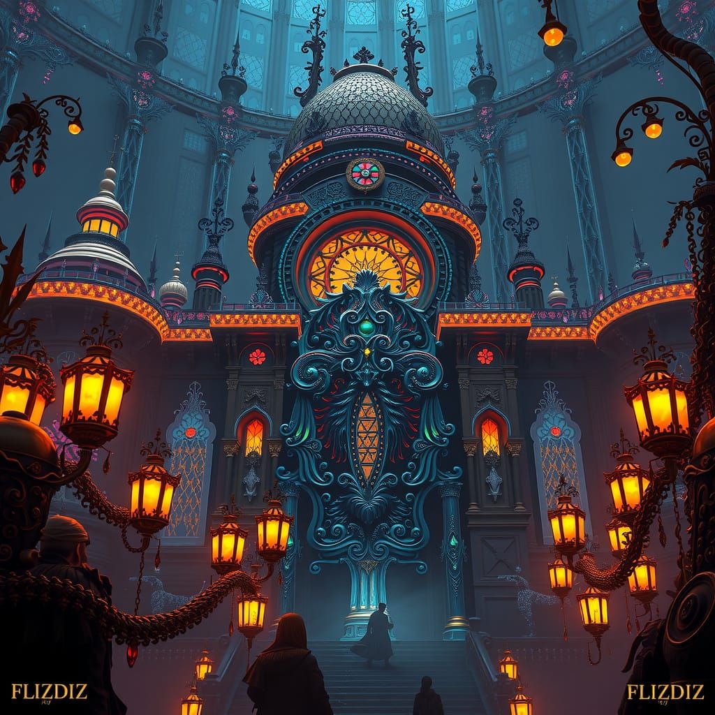 Dark Fantasy Concept Art Masterpiece with Dynamic Lighting