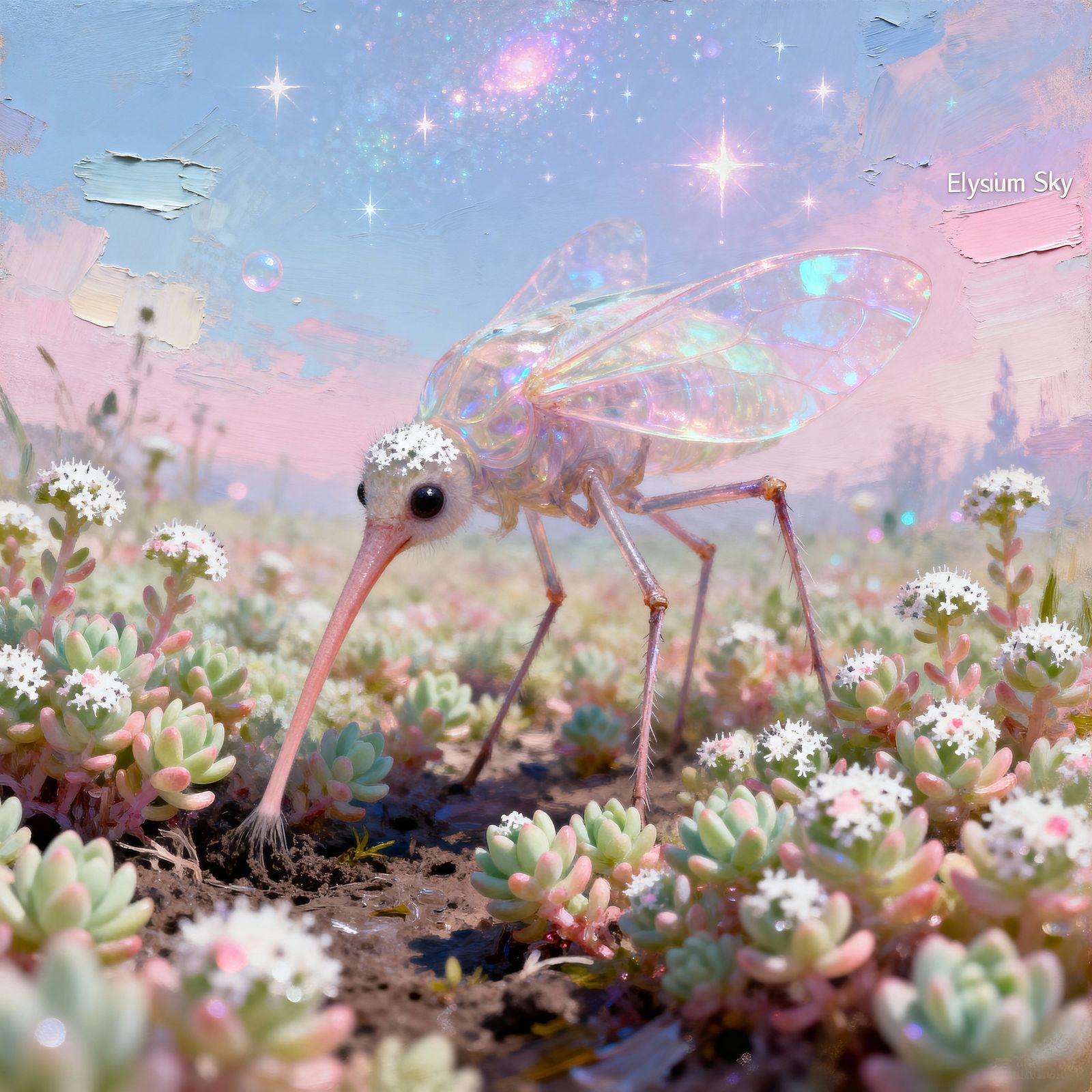 Protovisionary Creature in Elysium Sky Art Style