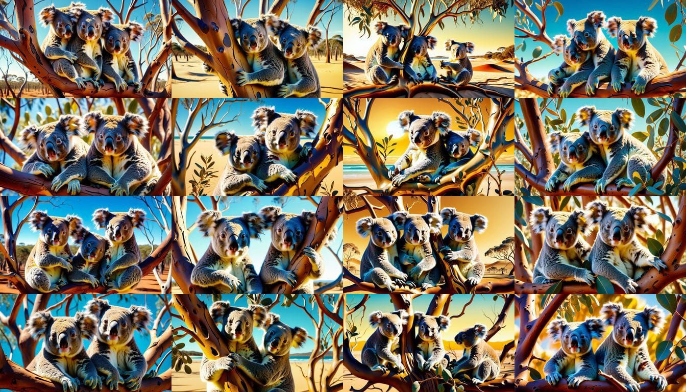 In a surreal Salvador Dali painting of the Australian outbac...