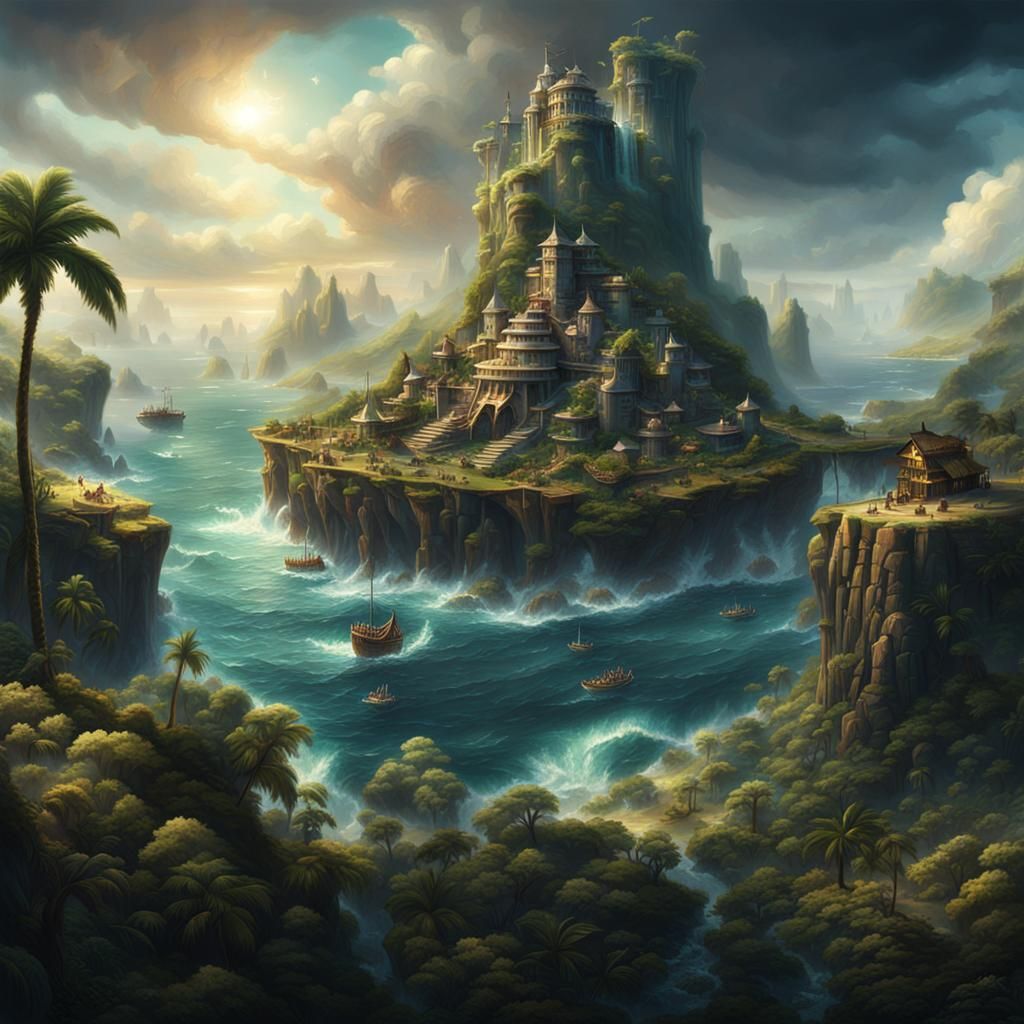 Champion Island: Epic Cinematic Digital Matte Painting