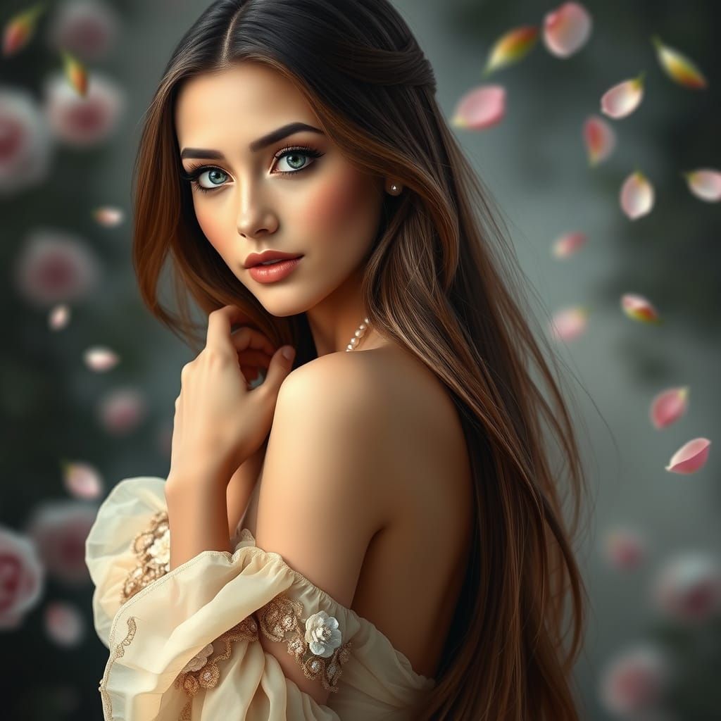 Classical Elegance Meets Modern Chic in a Captivating Half-B...