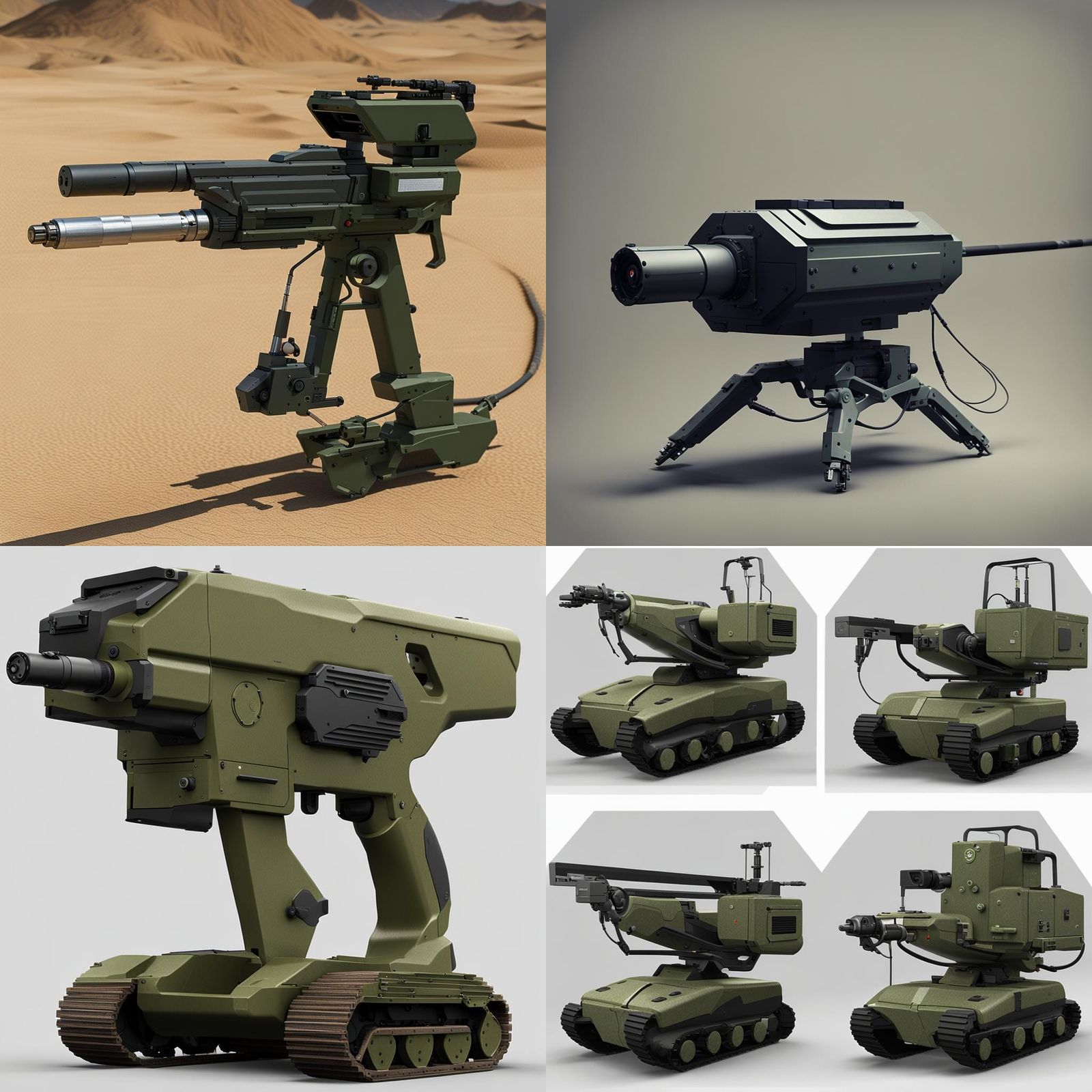 Experimental High-Intensity Weapon in Cyberpunk Style