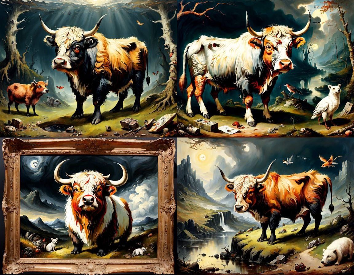 Ethereal Scottish Landscape in Romantic Style