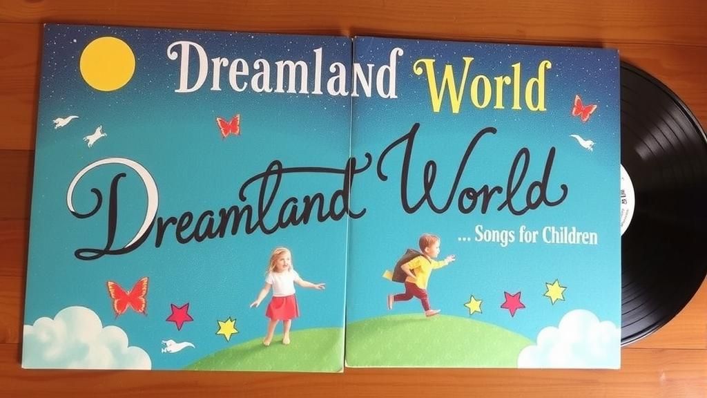 Dreamland World Album Cover with Calligraphy