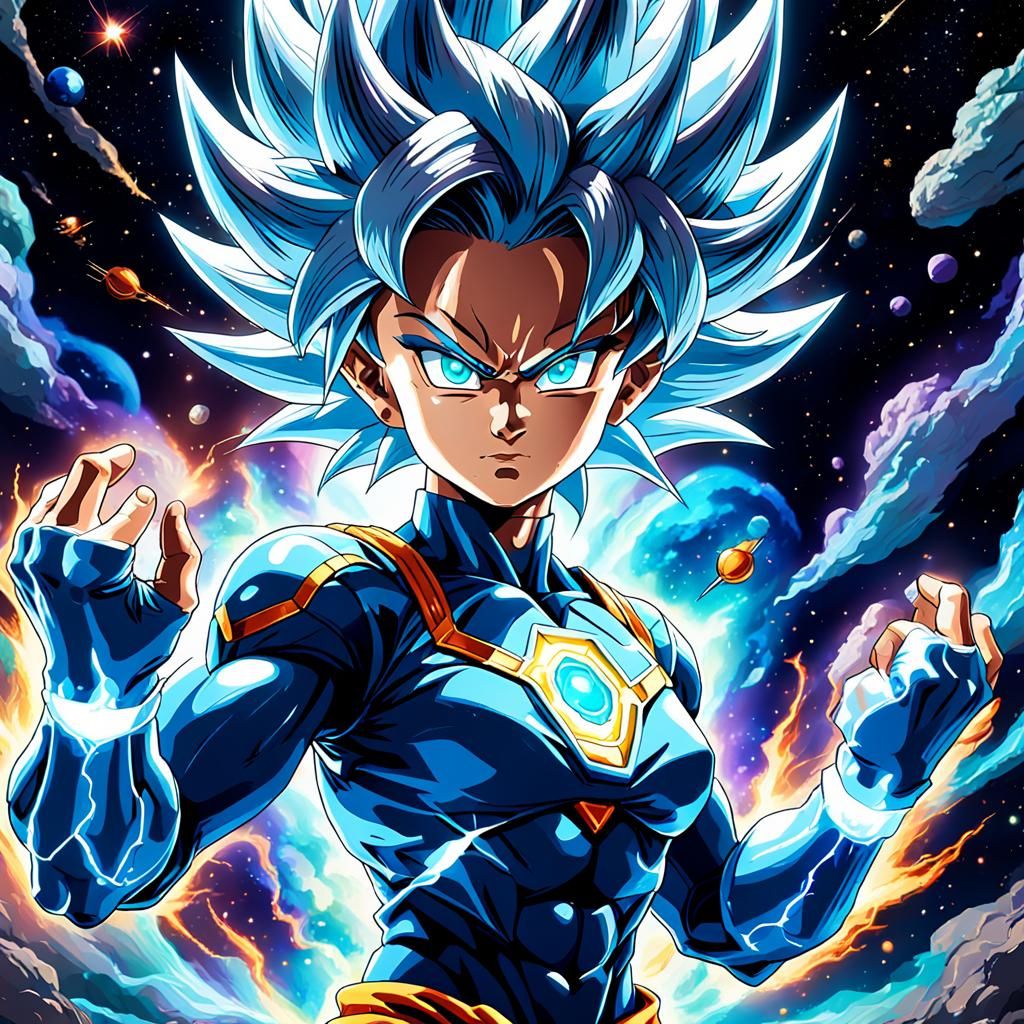 Ultra Instinct Saiyan Heroine: Holographic Astral Illustrati...