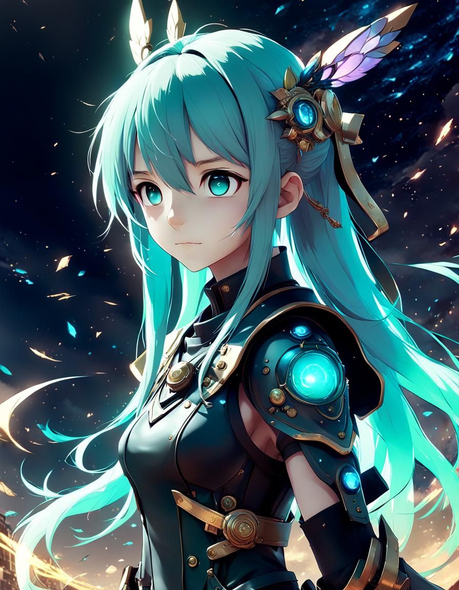 Detailed 3D Anime Art Inspired by WLOP