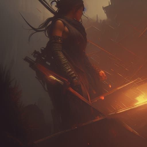 Dark Fantasy Weapons Concept Art in 8K Resolution