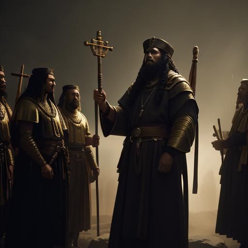 Moses Leads Hebrews to Freedom: A Cinematic Scene